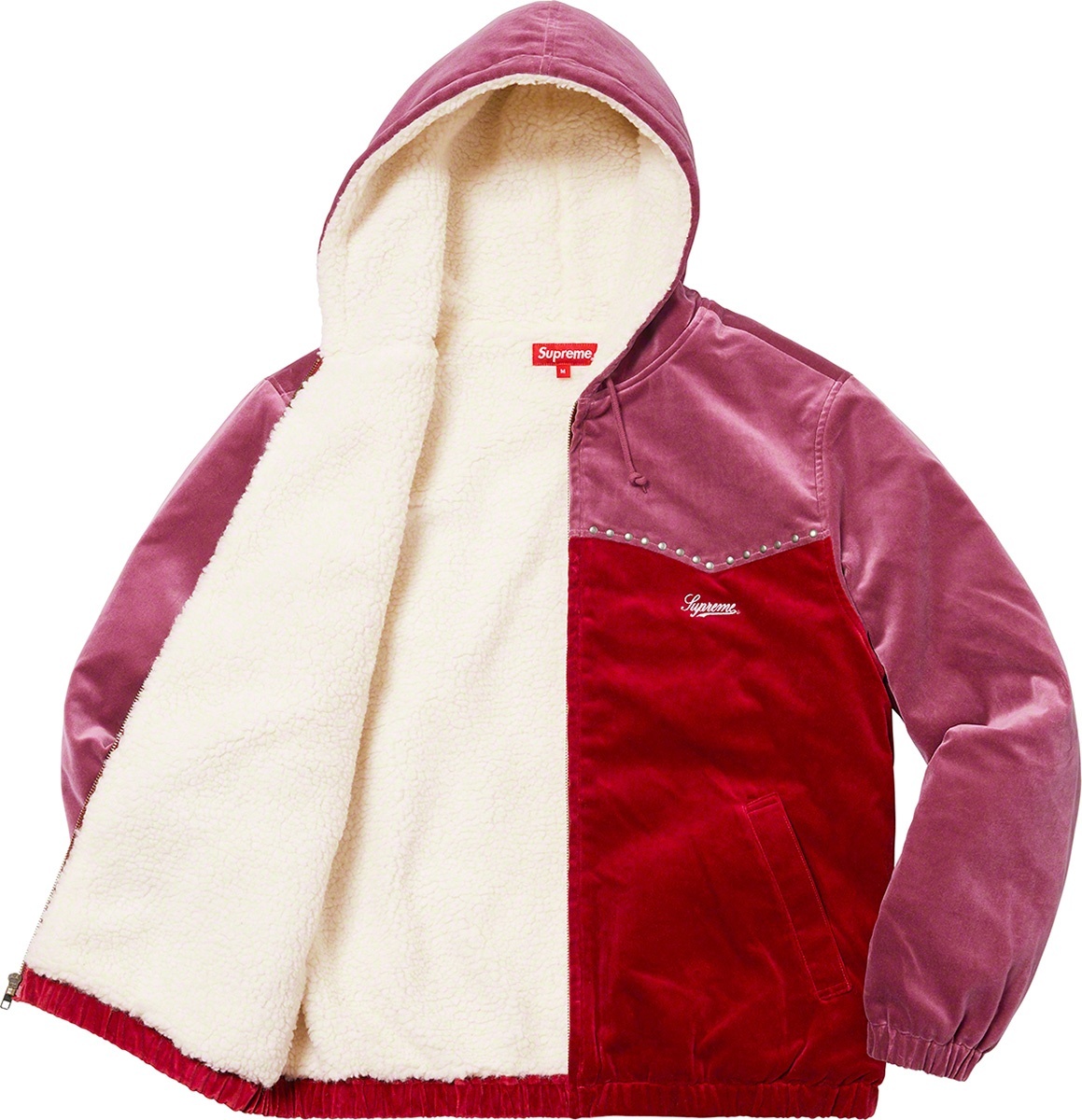 Studded Velvet Hooded Work Jacket view 12